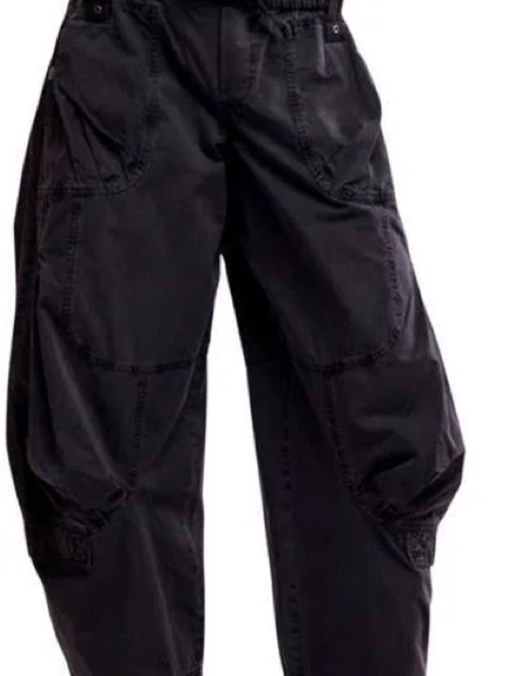 Free People Black We The Free Onset Pull-On Cargo Pants M - Picture 3 of 4